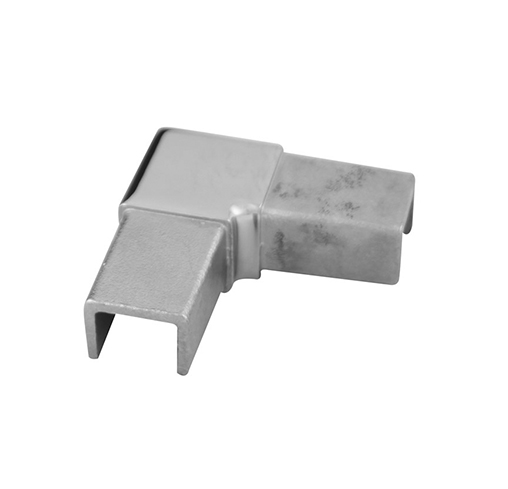 Stainless steel 90 degree handrail corner connector