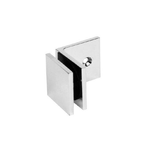 90 degree wall bracket for frameless shower glass